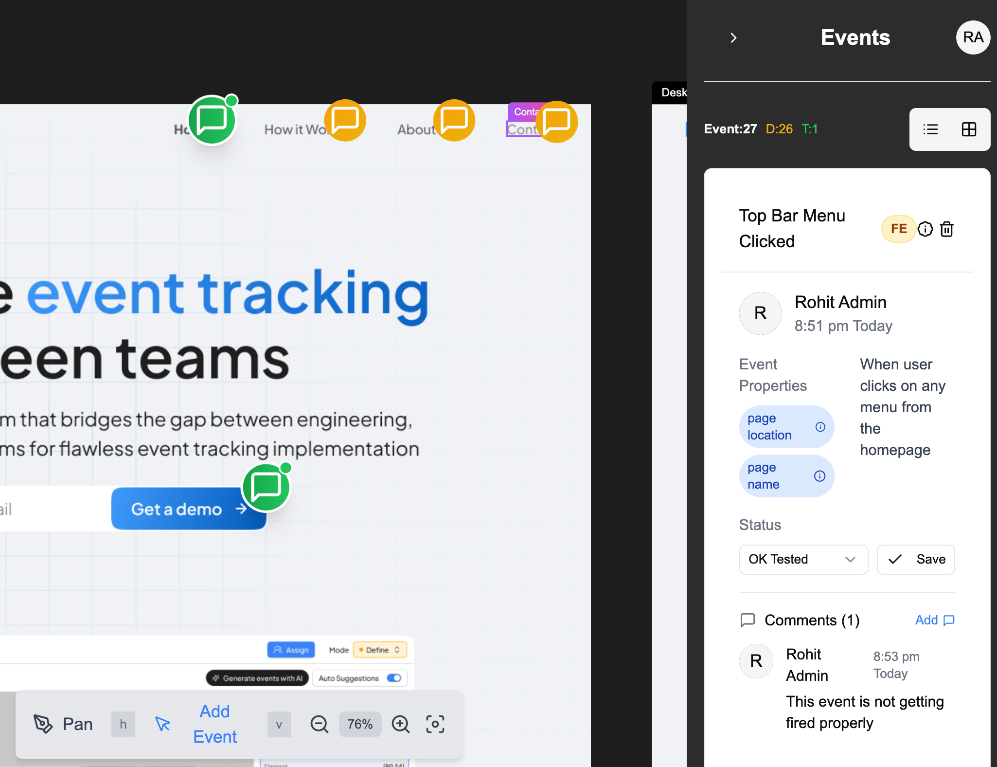 Figvent Dashboard